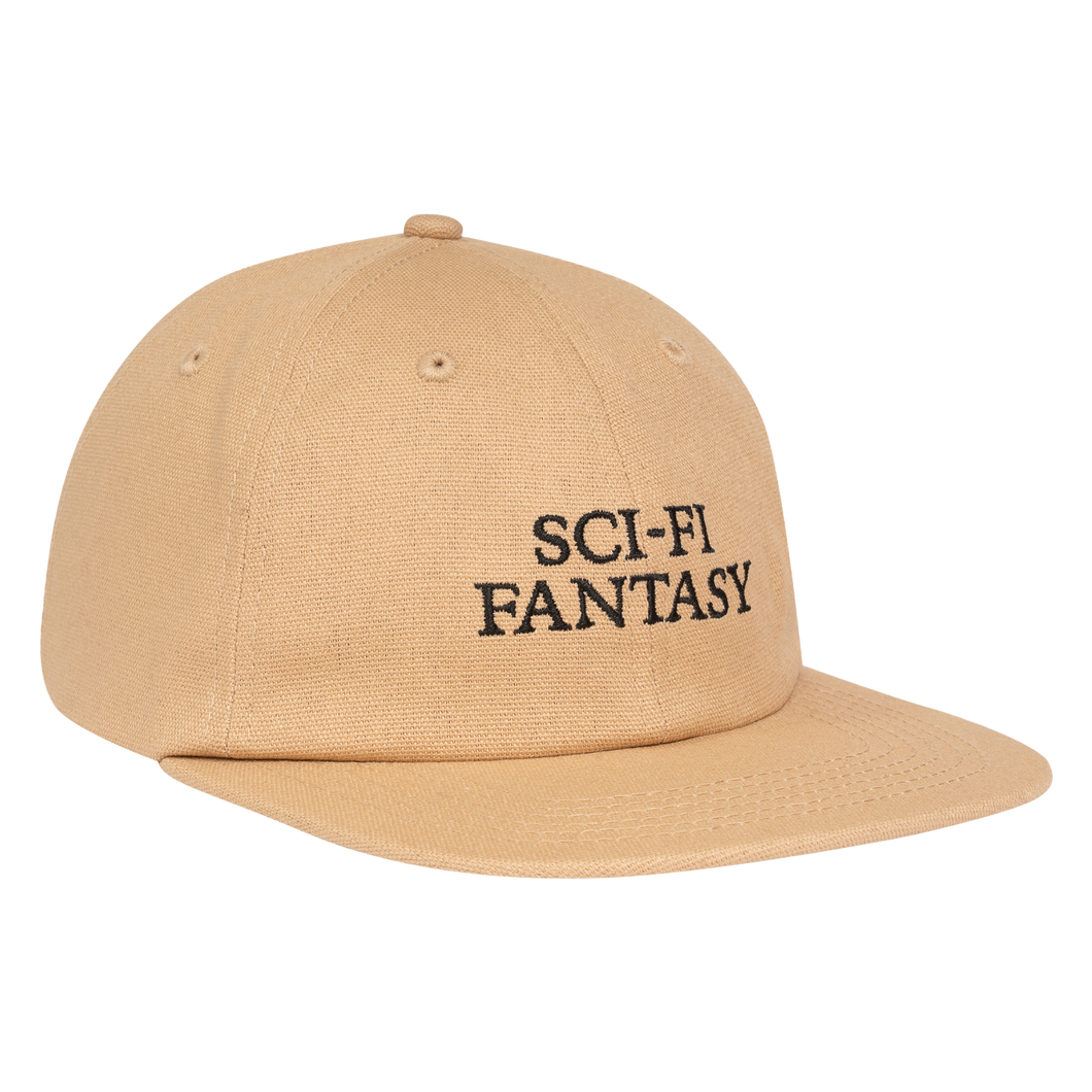 Sci-Fi Fantasy Logo Hat in Khaki/Black