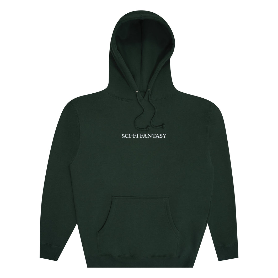 Sci-Fi Fantasy Logo Hoodie in Alpine Green