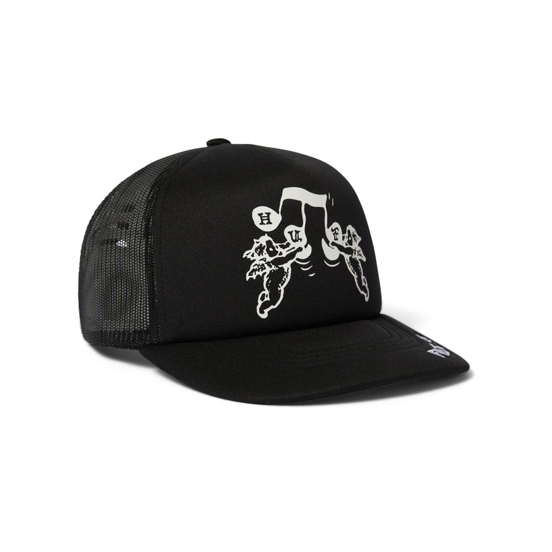 HUF Song Trucker Hat in Black