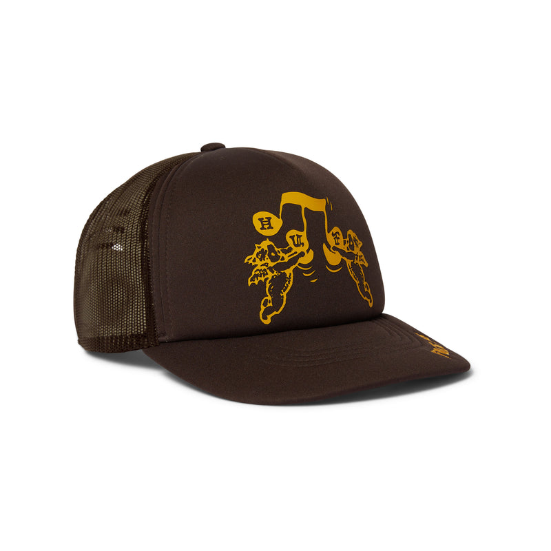 HUF Song Trucker Hat in Brown