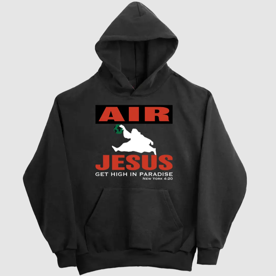 Paradise.NYC Air Jesus Hoodie in Black