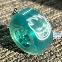 Load image into Gallery viewer, Spitfire Sapphire Wheel Keychain Green
