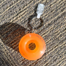 Load image into Gallery viewer, Orange Spitfire Sapphire keychain

