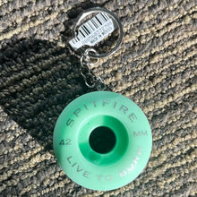 Load image into Gallery viewer, Spitfire Swirl Wheel Keychain Mint
