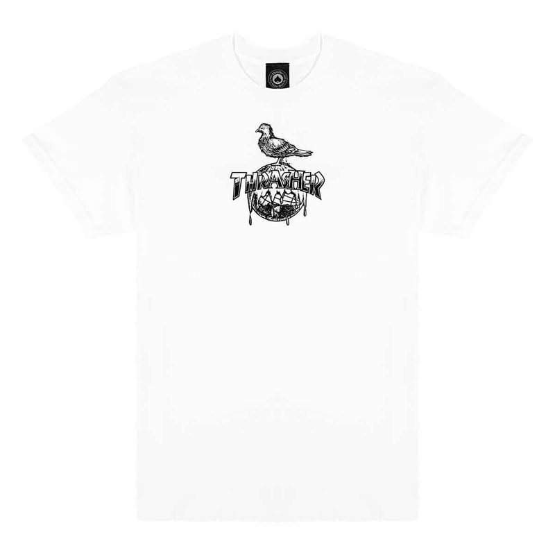 Thrasher x Antihero Cover The Earth Tee in White