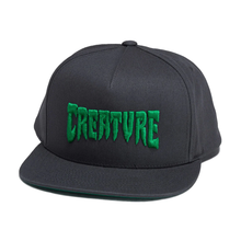 Load image into Gallery viewer, Creature Mono Logo Snapback Hat in Dark Grey
