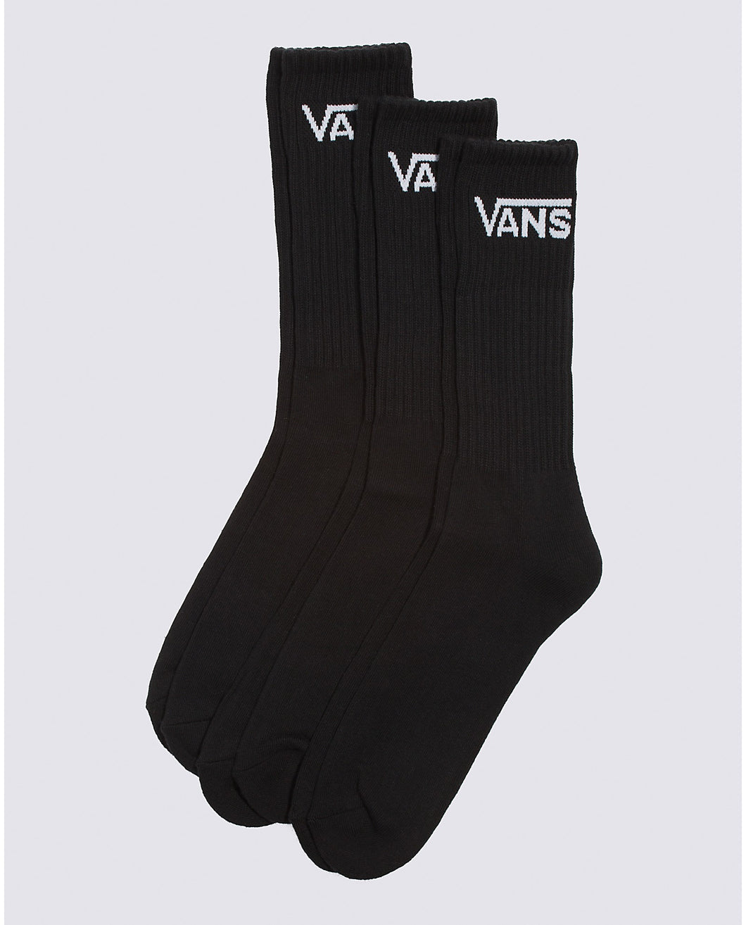 Vans Classic Crew Socks Black 3-Pack