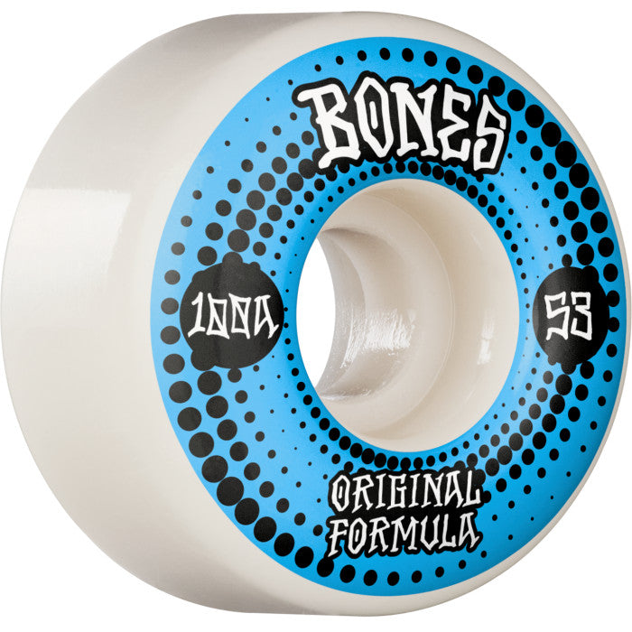 Bones OG 100s Wheels White V4 53mm