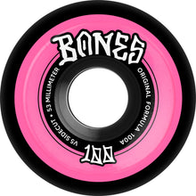 Load image into Gallery viewer, Bones OG 100's Sidecut Wheels Black V5 100a
