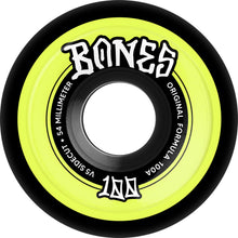 Load image into Gallery viewer, Bones OG 100's Sidecut Wheels Black V5 100a
