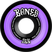 Load image into Gallery viewer, Bones OG 100's Sidecut Wheels Black V5 100a
