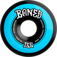 Load image into Gallery viewer, Bones OG 100's Wide Wheels Black V4 100a
