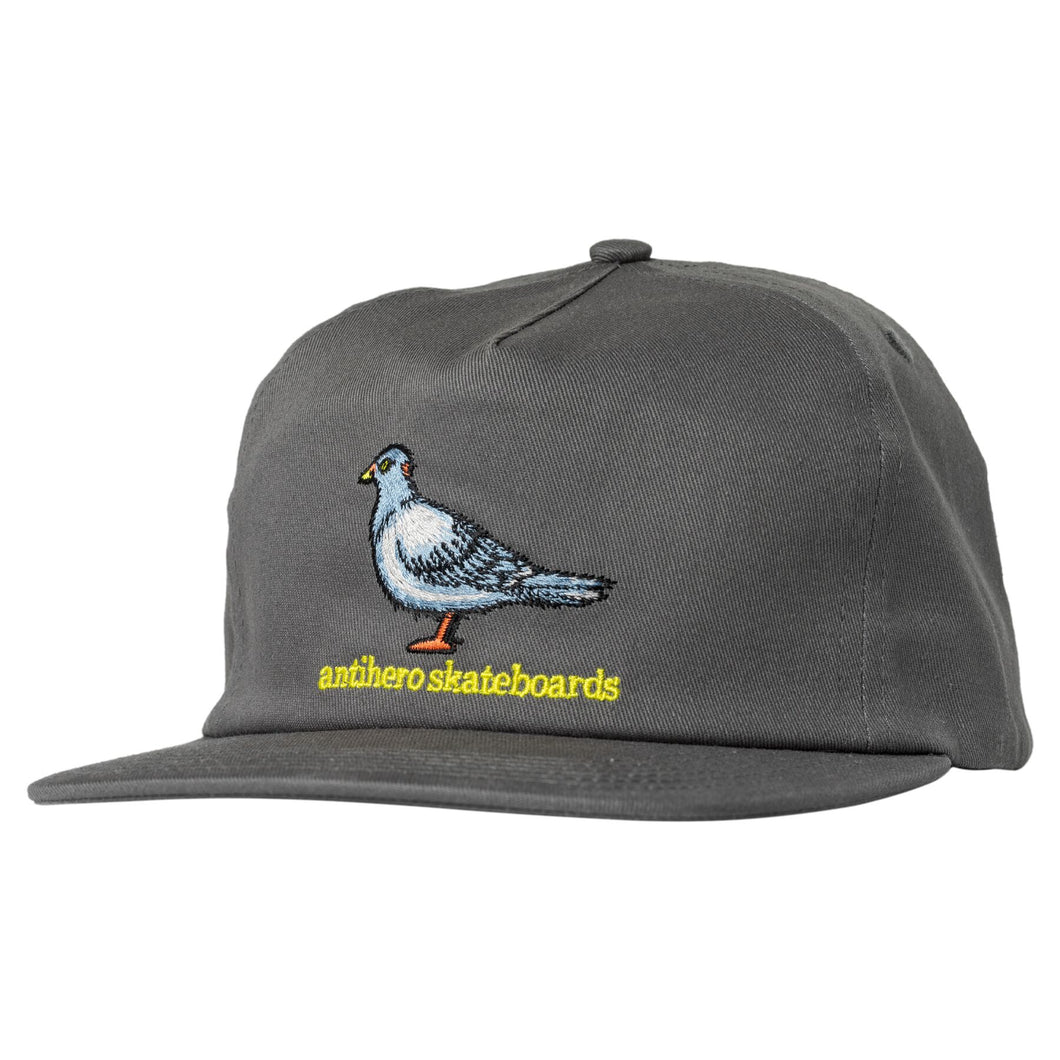 Antihero Lil' Pigeon Snapback in Charcoal