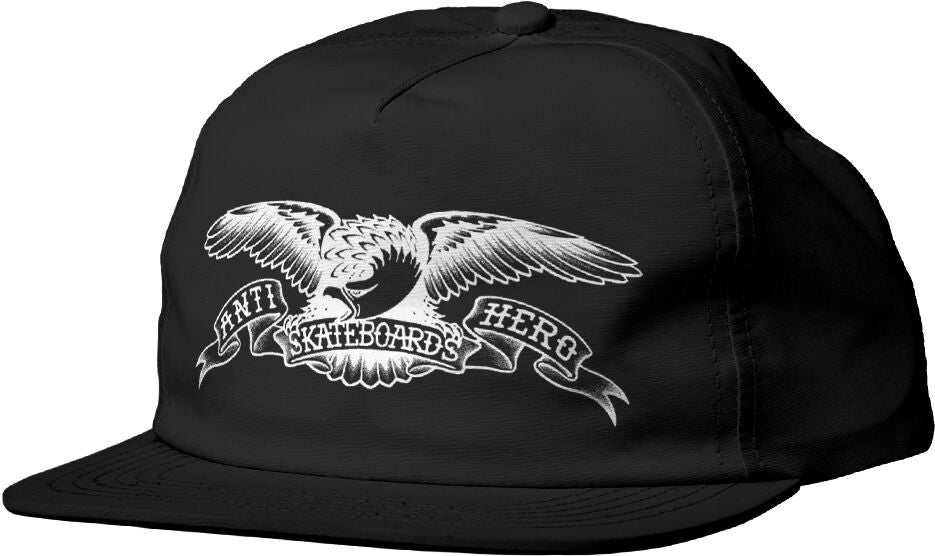 Antihero Basic Eagle Snapback in Black/White