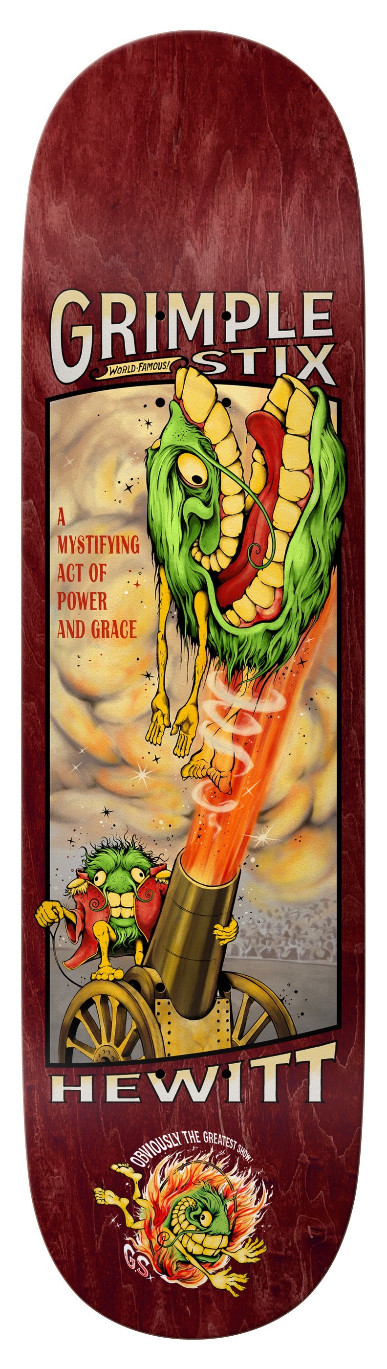 Antihero Grimple Stix Hewitt Obvious Greats Deck 8.38