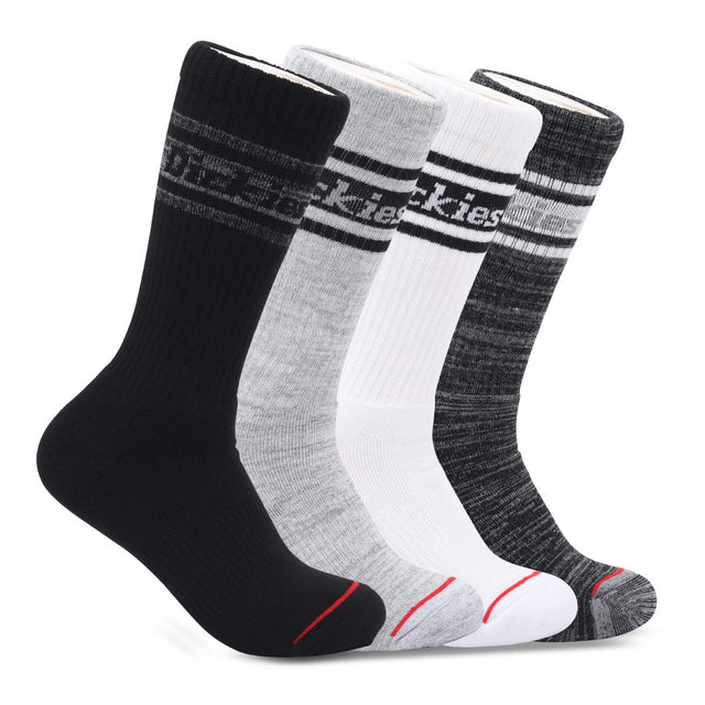 Dickies Crew Socks Black/Grey 4-Pack