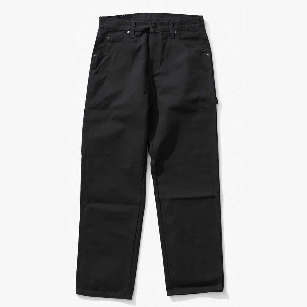 Dickies Relaxed Fit Heavyweight Carpenter Jeans in Rinsed Black
