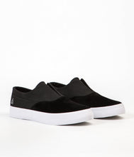 Load image into Gallery viewer, HUF Dylan Slip On in Black/Black/White
