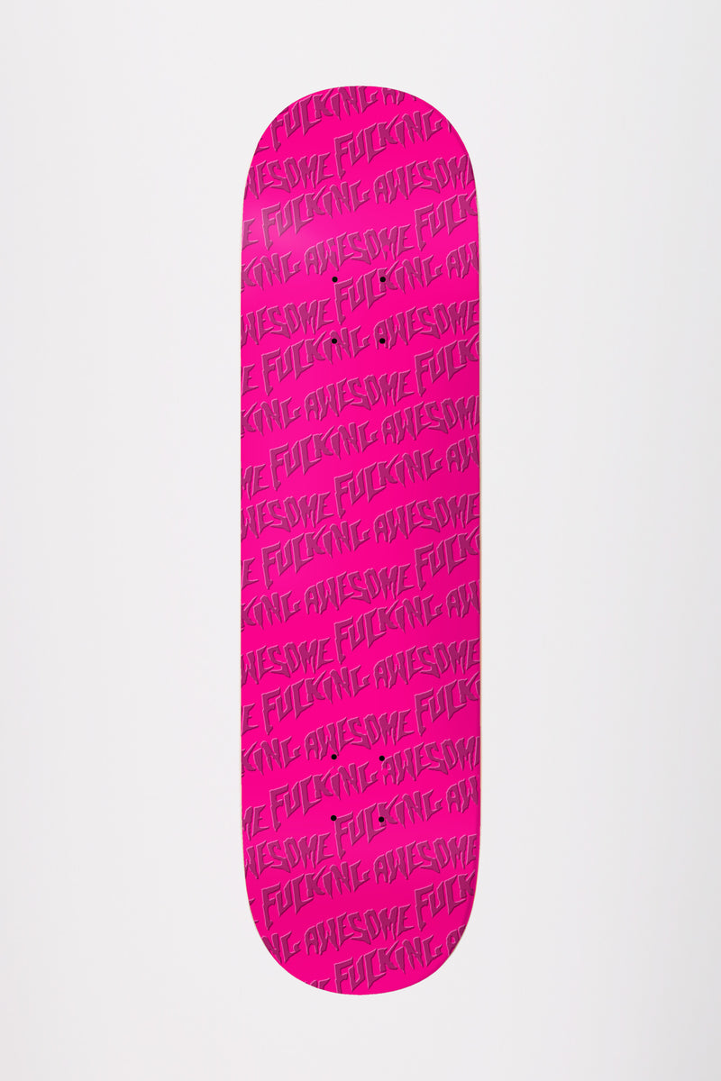 FA Pink Stamp Embossed Deck 8.38