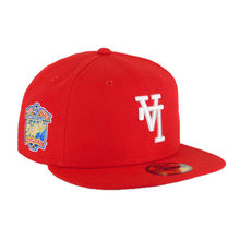 Load image into Gallery viewer, New Era 5950 Upsidedown LA Dodgers 40 Year Anniversary Patch in Scarlet
