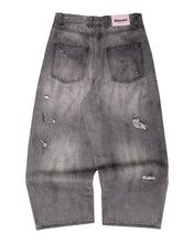 Load image into Gallery viewer, Basement Repaired Denim Pants in Washed Black
