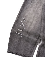 Load image into Gallery viewer, Basement Repaired Denim Pants in Washed Black
