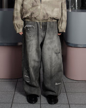 Load image into Gallery viewer, Basement Repaired Denim Pants in Washed Black
