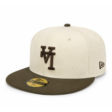 Load image into Gallery viewer, New Era 5950 Upsidedown LA Dodgers in Chrome/Walnut
