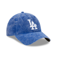 Load image into Gallery viewer, New Era 920 LA Dodgers Adjustable Cap in Washed Blue Corduroy
