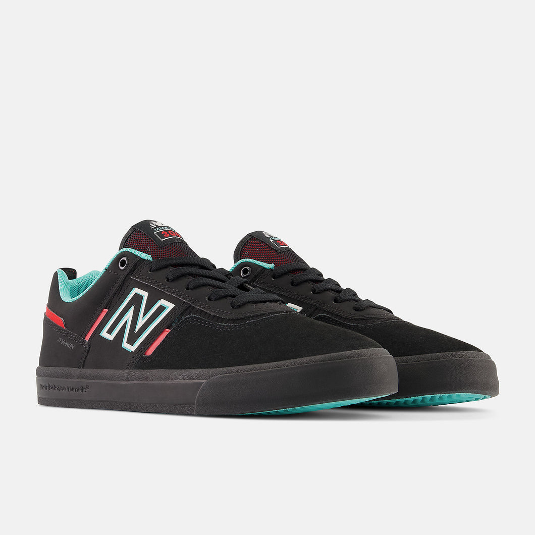 NB Numeric Jamie Foy 306 in Black with Electric Blue