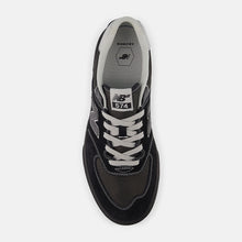 Load image into Gallery viewer, NB Numeric 574 Vulc in Black with Grey
