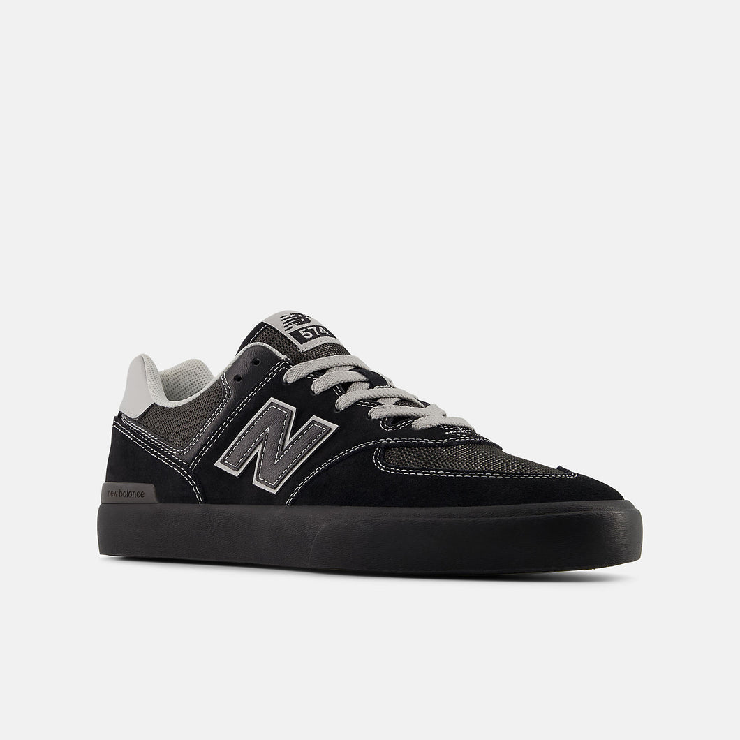 NB Numeric 574 Vulc in Black with Grey