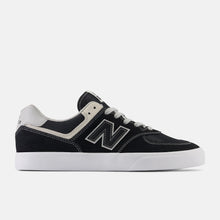Load image into Gallery viewer, NB Numeric 574 Vulc in Black with Grey
