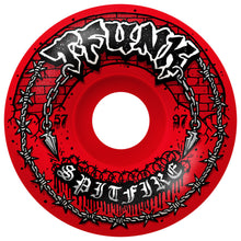 Load image into Gallery viewer, Spitfire F4 T-Funk Radial Full Red Wheels 97a 57mm
