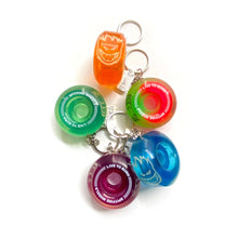 Load image into Gallery viewer, Spitfire Sapphire Wheel Keychain Green
