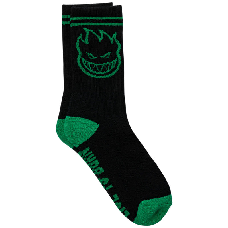 Spitfire Bighead Socks in Black/Green