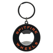 Load image into Gallery viewer, Spitfire Classic Swirl Keychain Bottle Opener in Black/Red
