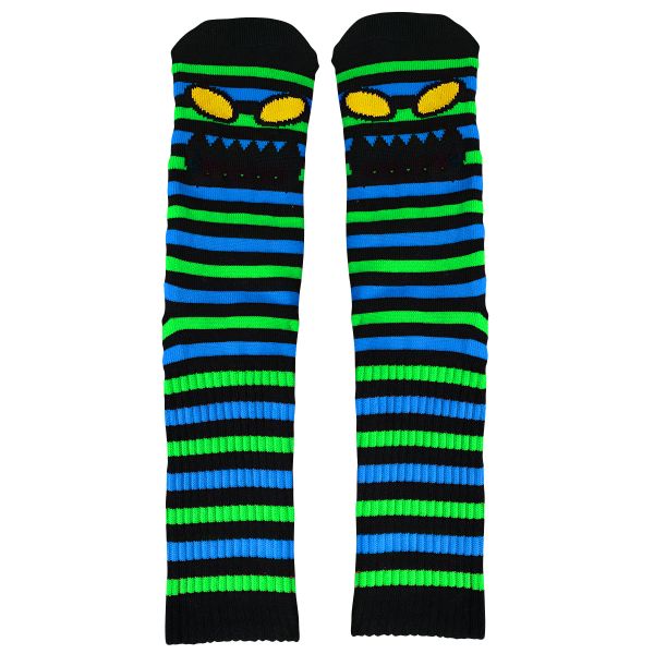 Toy Machine Monster Mini Stripe Socks in Black/Green