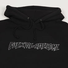 Load image into Gallery viewer, FA Outline Stamp Logo Hoodie in Black
