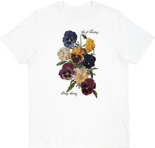Load image into Gallery viewer, Sci-Fi Fantasy Pansy Society Tee in White
