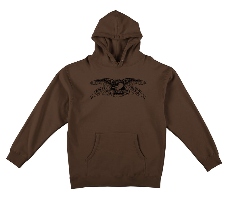 Antihero Eagle Hoodie in Brown/Black