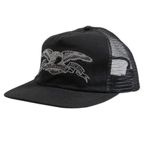 Load image into Gallery viewer, Antihero Basic Eagle Snapback in Black/Charcoal
