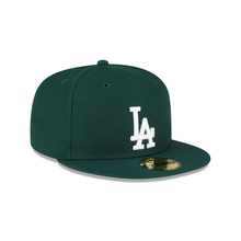 Load image into Gallery viewer, New Era 59Fifty Fitted LA Dodgers in Dark Green
