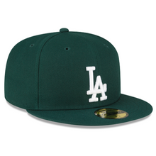 Load image into Gallery viewer, New Era 59Fifty Fitted LA Dodgers in Dark Green
