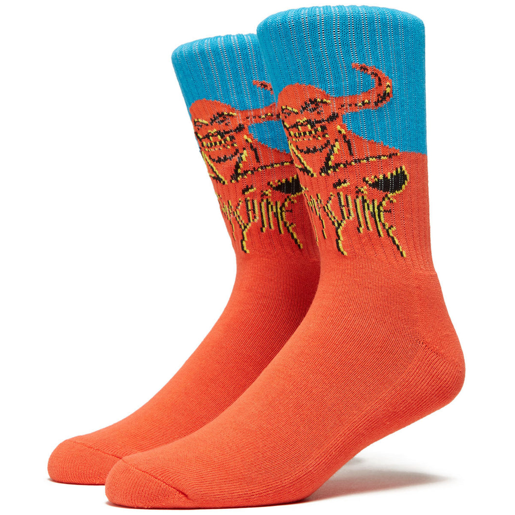 Toy Machine Hell Monster Socks in Red