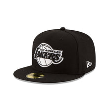 Load image into Gallery viewer, New Era 59Fifty Fitted LA Lakers Fitted in Black/White

