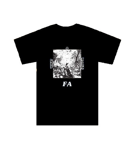 FA What A World Tee in Black