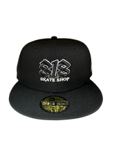 Load image into Gallery viewer, New Era 59Fifty Fitted 818 Skate Shop Logo in Black
