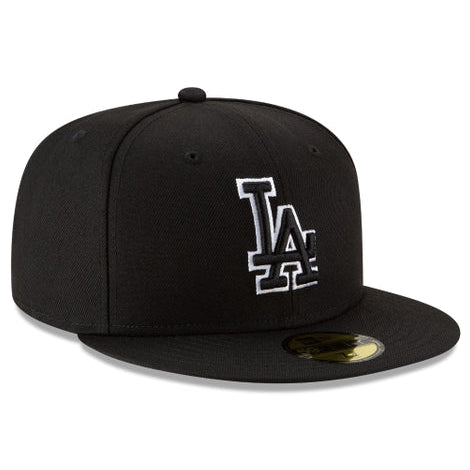 New Era 59Fifty LA Dodgers in Basic Black Outline