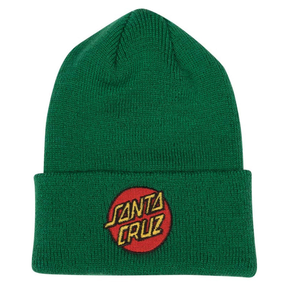 Santa Cruz Classic Patch Beanie in Forest Green - 818 Skate